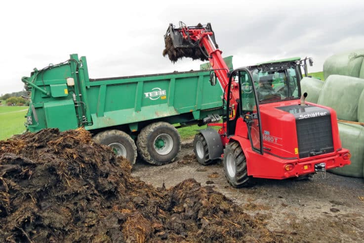 Teleradlader T Von Sch Ffer Bulliger Lader F R Den Hof Landwirt