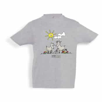 Kinder-T-Shirt Ziegen Auslauf.