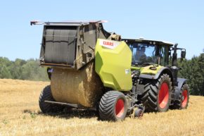 Variable Rundballenpresse der Serie Claas Variant 500.