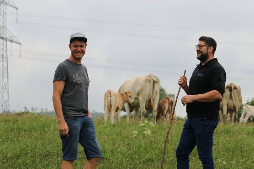 Landwirte Mathias Lingg und Roman Rudolph, Kälberpreise, Direktvermarktung