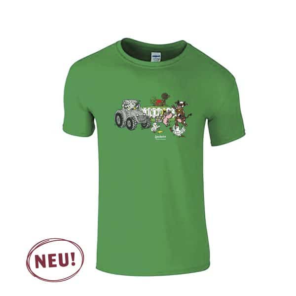Kinder-T-Shirt kurzarm grün